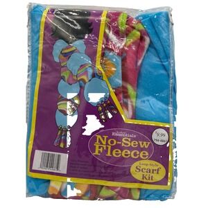 No-Sew Fleece Scarf Loop Style Kit New